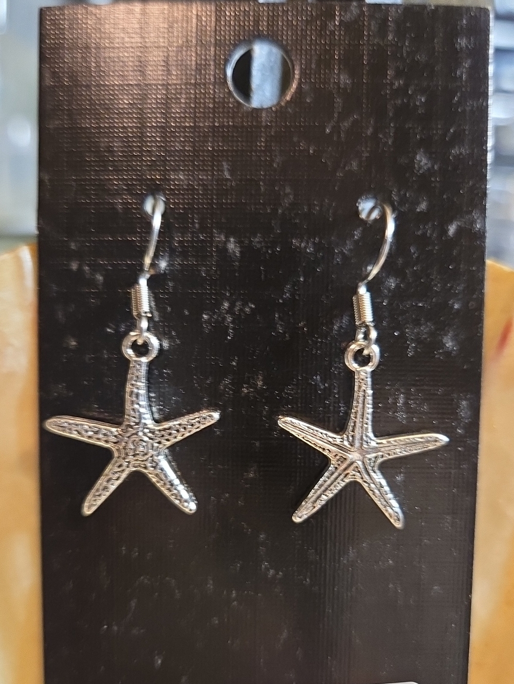 Silver Starfish Dangle Earrings - Home Accents